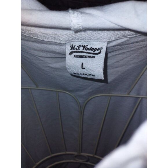 5/$25 Sz L Ocean City MD Lightweight Top W/Hoodie Mushrooms Funky Beach Coverup - Picture 5 of 7